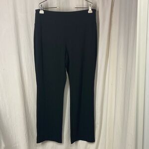 J.Jill L Wearever Smooth Fit Barely Boot Cut Black Pull On Pants Trousers